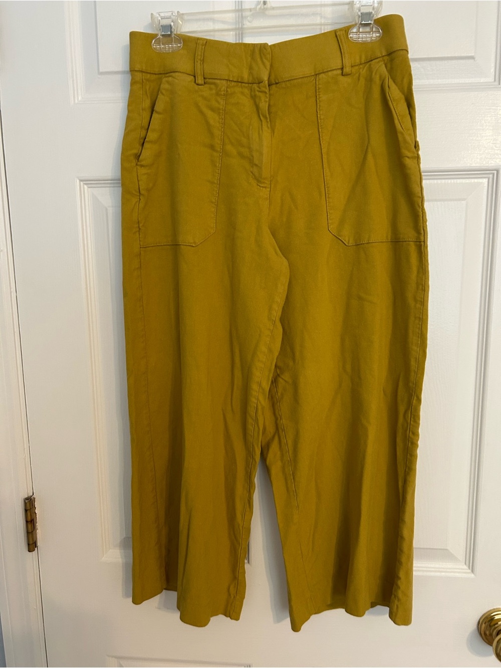 Haver & Blair Mustard Wide-Leg High-Rise Pants Size S